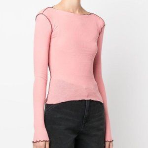 NWT Baserange Vein Top in Pink